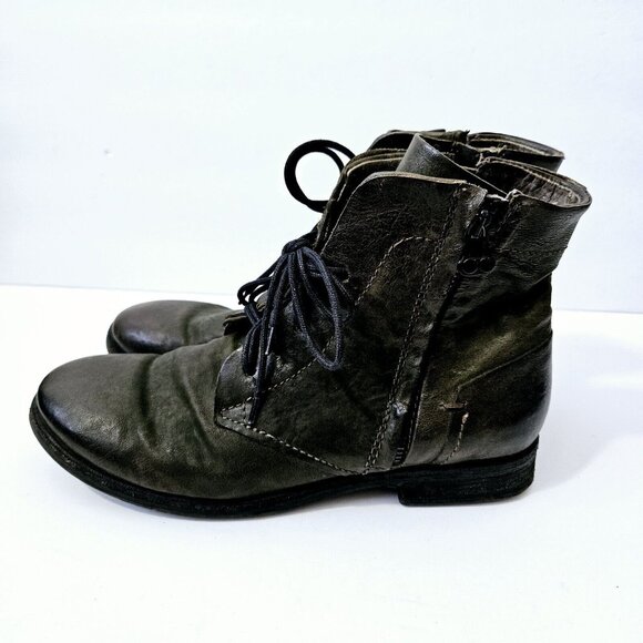 Stylish Women's Green Ankle Boots - Picture 2 of 9